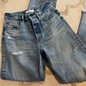 Moussy distressed jeans